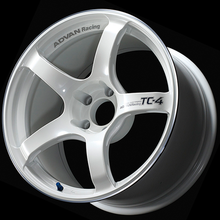 Load image into Gallery viewer, Advan TC4 18x7.5 / +42 Offset / 5-112 / 66.5mm Bore / Racing White Metallic &amp; Ring