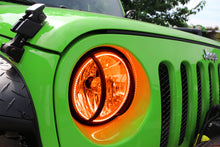 Load image into Gallery viewer, Oracle 07-17 Jeep Wrangler Surface Mount LED Headlight Halo Kit - Amber
