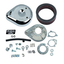 Load image into Gallery viewer, S&amp;S Cycle 08-16 Touring Stock Bore Throttle By Wire Teardrop Air Cleaner Kit - Chrome