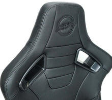 Load image into Gallery viewer, NRG Omega Reclinable Racing Seat (Pair) Black with Black Carbon Vinyl Back
