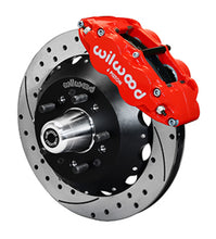 Load image into Gallery viewer, Wilwood 65-68 Chevy Impala W/ Drum Spindle- FNSL6R - 12.88 in VentedGT Rotor Drilled Red