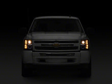Load image into Gallery viewer, Raxiom 07-13 Chevrolet Silverado 1500 LED Halo Projector Headlights- Black Housing- Clear Lens