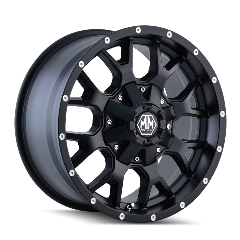 Mayhem 8015 Warrior 18x9 / 8x170 BP / 18mm Offset / 125.2mm Hub Matte Black Wheel