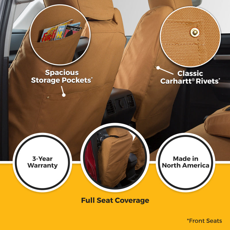 Covercraft 24-25 Toyota Tacoma Carhartt SeatSaver Custom Seat Cover - Brown
