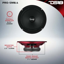Load image into Gallery viewer, DS18 8 250 Watts RMS 4ohm Mid-Range Shallow