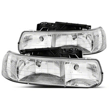 Load image into Gallery viewer, Raxiom 99-02 Chevrolet Silverado 1500 Axial Series Euro Headlights- Chrome Housing- Clear Lens
