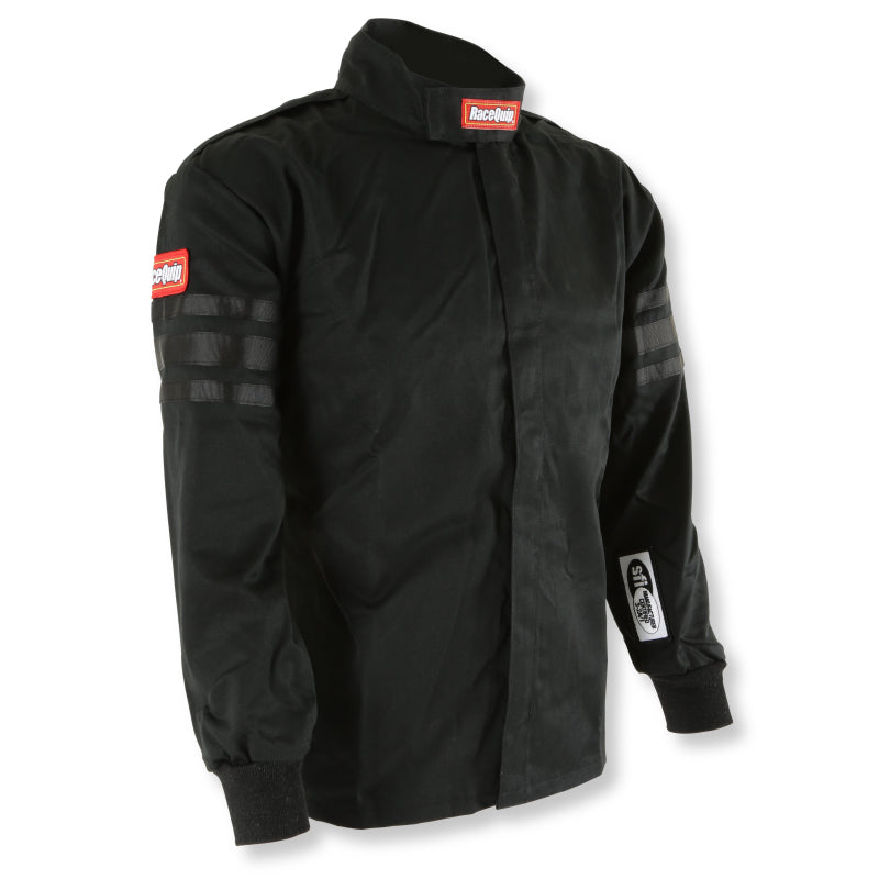 RaceQuip Black Trim SFI-1 JR. Jacket - Kids XSM