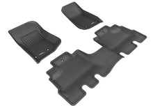 Load image into Gallery viewer, 3D MAXpider 2014-2018 Jeep Wrangler JK Unlimited Kagu 1st &amp; 2nd Row Floormats - Black