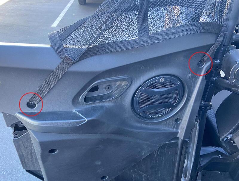 PRP Kawasaki KRX 4 Mesh Window Net Set (Rear)