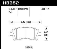 Load image into Gallery viewer, Hawk 02-03 WRX / 98-01 Impreza / 97-02 Legacy 2.5L / 98-02 Forester 2.5L D721 HPS Street Front Brake