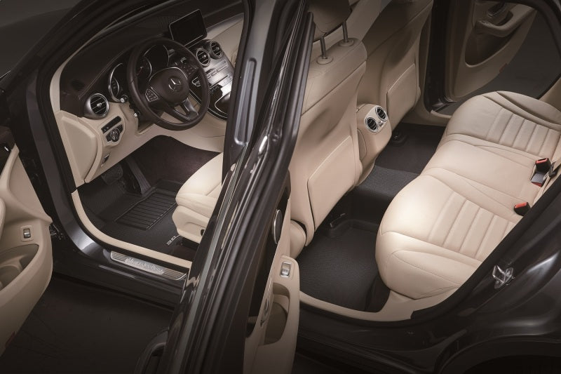 3D MAXpider 2013-2016 Ford Fusion Kagu 1st & 2nd Row Floormats - Black