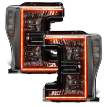 Load image into Gallery viewer, Oracle 17-19 Ford F-250 SD Dynamic Pre-Assembled Headlights - Halogen - Black Edition - SEE WARRANTY