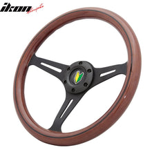 Load image into Gallery viewer, Wood Grain 6-Bolt Wooden Steering Wheel 350MM Trim Horn Button