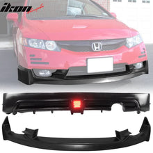 Load image into Gallery viewer, 2009-2011 Honda Civic  Mugen Front Lip PU Rear Lip PP LED Brake Lamp