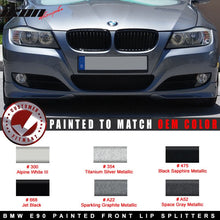 Load image into Gallery viewer, Fits 09-12 BMW E90 3-Series Front Bumper Lip Splitter 2PC  OE Color