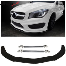 Load image into Gallery viewer, 2014-2018 Benz CLA W117 Coated Textured Front Lip &amp; Splitter Rod