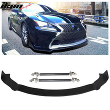 Load image into Gallery viewer, 2015-2017 Lexus RC Base Coated Textured Front Lip &amp; Splitter Rod