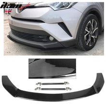 Load image into Gallery viewer, 2018-2019 Toyota CHR Front Bumper Splitter Lip w/ Hardware CF Print