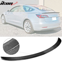 Load image into Gallery viewer, 2017-2023 Tesla Model 3 IKON Front Lip + Trunk Spoiler CF