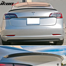 Load image into Gallery viewer, 2017-2023 Tesla Model 3 IKON Front Lip + Trunk Spoiler CF