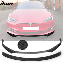 Load image into Gallery viewer, 2017-2020 Tesla Model S IKON Front Lip + Trunk Spoiler CF