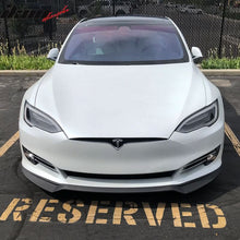 Load image into Gallery viewer, 2017-2020 Tesla Model S IKON Style Front Bumper Lip Carbon Fiber