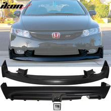 Load image into Gallery viewer, 2009-2011 Honda Civic  Mugen Front Lip PU Rear Lip PP LED Brake Lamp