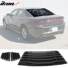 Load image into Gallery viewer, 2011-2023 Dodge Charger Unpainted Rear Window Louver Side Vent ABS PP