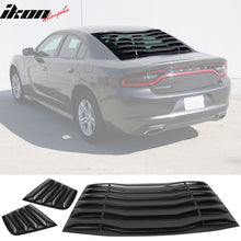 Load image into Gallery viewer, 2011-2023 Dodge Charger Unpainted Rear Side Window Louver Air Vent ABS