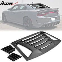 Load image into Gallery viewer, 2011-2023 Dodge Charger Unpainted Rear Window Louver Side Vent ABS PP