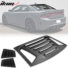 Load image into Gallery viewer, 2011-2023 Dodge Charger Black Rear Window Louver Side Quarter Scoop