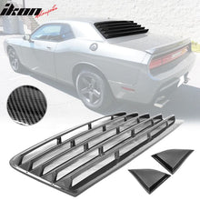 Load image into Gallery viewer, 2008-2023 Dodge Challenger XE Style CFL Rear Side Window Louver Scoops