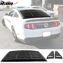 Load image into Gallery viewer, 2005-2014 Ford Mustang Rear Window Louvers Side Vent Scoops ABS PU