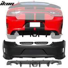 Load image into Gallery viewer, 2015-2023 Dodge Charger Black Rear Diffuser Lip Clear Brake Light PP