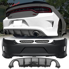 Load image into Gallery viewer, 2015-2023 Dodge Charger Black Rear Bumper Conversion Diffuser Lip PP