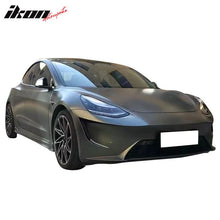 Load image into Gallery viewer, 2017-2023 Tesla 3 Unpainted Black Front Bumper Shield Guard Cover PP