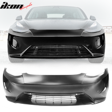 Load image into Gallery viewer, 2017-2023 Tesla 3 Unpainted Black Front Bumper Shield Guard Cover PP