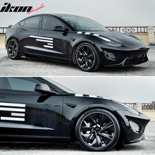 Load image into Gallery viewer, 2017-2023 Tesla 3 Unpainted Black Front Bumper Guard Rear Bumper PP