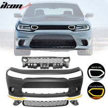 Load image into Gallery viewer, 2015-2023 Dodge Charger Black Front Bumper Foglights Grille Lights PP