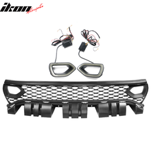 Load image into Gallery viewer, 2015-2023 Dodge Charger Black Front Bumper Foglights Grille Lights PP