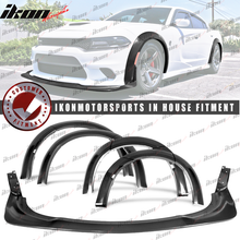 Load image into Gallery viewer, 2015-2023 Dodge Charger Widebody Style Fender Flares+Front Lip ABS