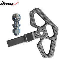 Load image into Gallery viewer, Universal V3 Rear Black Tow Hook Hitch Step w/ Drawbar Bolts Steel