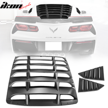 Load image into Gallery viewer, 2014-2019 Chevy Corvette C7 Classic Style Side Rear Window Louvers ABS