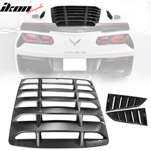 Load image into Gallery viewer, 2014-2019 Chevy Corvette C7 Classic Style Side Rear Window Louvers ABS