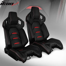 Load image into Gallery viewer, Universal Racing Seat Dual Slider PU Carbon Leather