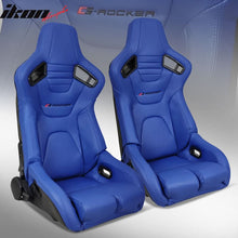 Load image into Gallery viewer, Universal Reclinable Bucket Racing Seat Dual Slider PU Carbon Leather