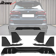 Load image into Gallery viewer, 2019-2023 BMW G05 X5 M Sport Black Front Rear Aprons Rear Diffuser ABS