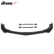 Load image into Gallery viewer, Honda Civic 62"-66" 3PCS B Style Black Front Lip with Strut Rods