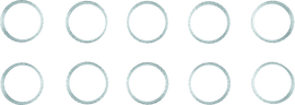 Twin Power 84-Up Evo BT and XL and M8 Exhaust Gaskets Replaces 65324-83 Tapered 10 Pk