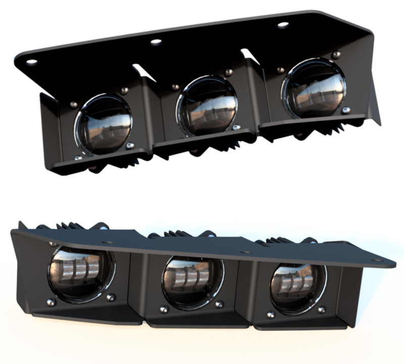 ORACLE Lighting 21-22 Ford Bronco Triple LED Fog Light Kit for Steel Bumper - Yellow NO RETURNS